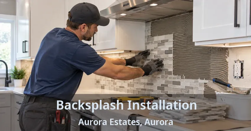 Backsplash Installation Aurora Estates, Aurora - ON