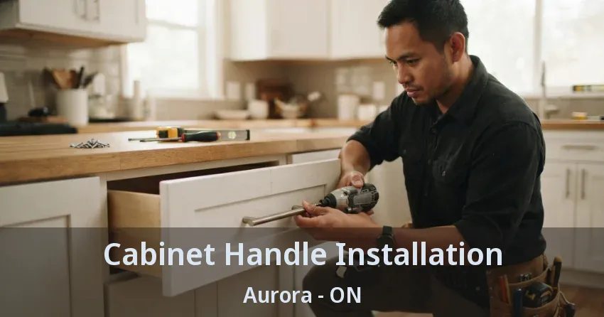 Cabinet Handle Installation Aurora - ON