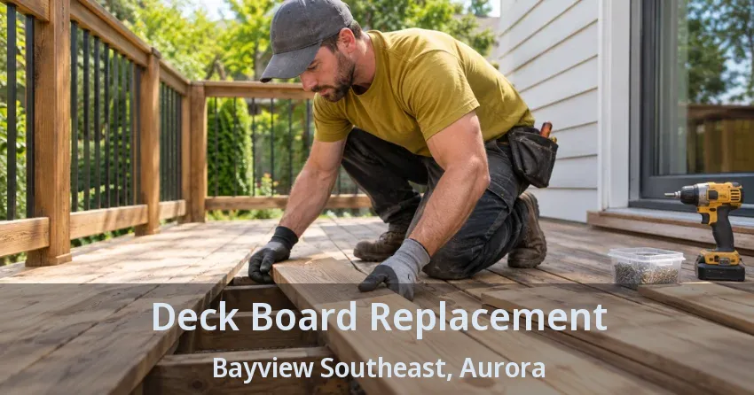 Deck Board Replacement Bayview Southeast, Aurora - ON