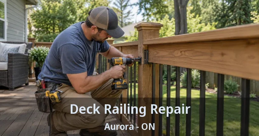 Deck Railing Repair Aurora - ON