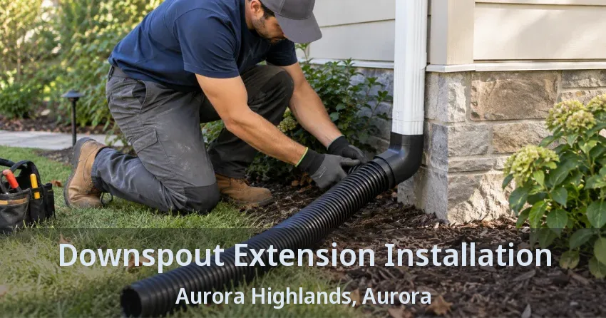 Downspout Extension Installation Aurora Highlands, Aurora - ON