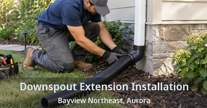 Downspout Extension Installation Bayview Northeast, Aurora - ON