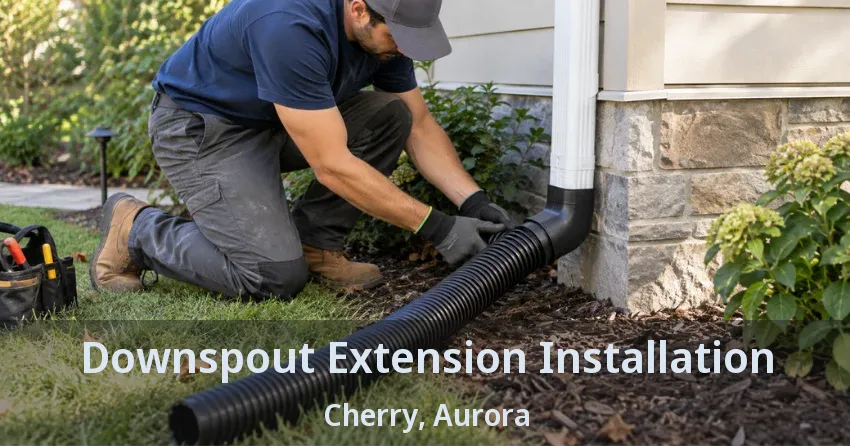 Downspout Extension Installation Cherry, Aurora - ON