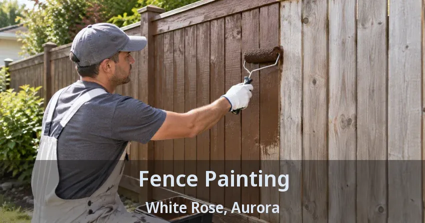 Fence Painting White Rose, Aurora - ON