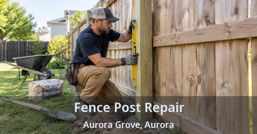 Fence Post Repair Aurora Grove, Aurora - ON