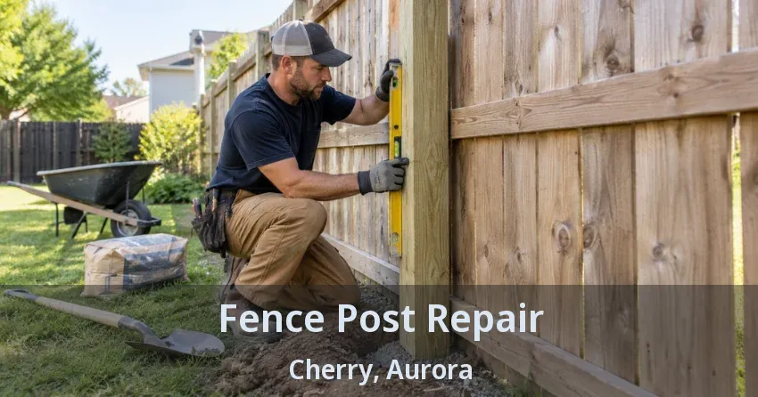 Fence Post Repair Cherry, Aurora - ON