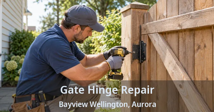 Gate Hinge Repair Bayview Wellington, Aurora - ON