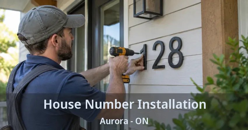 House Number Installation Aurora - ON