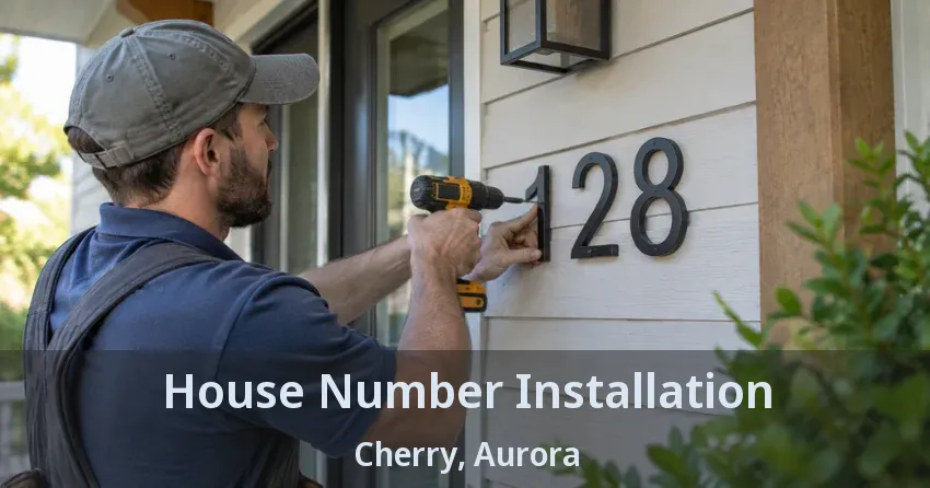 House Number Installation Cherry, Aurora - ON