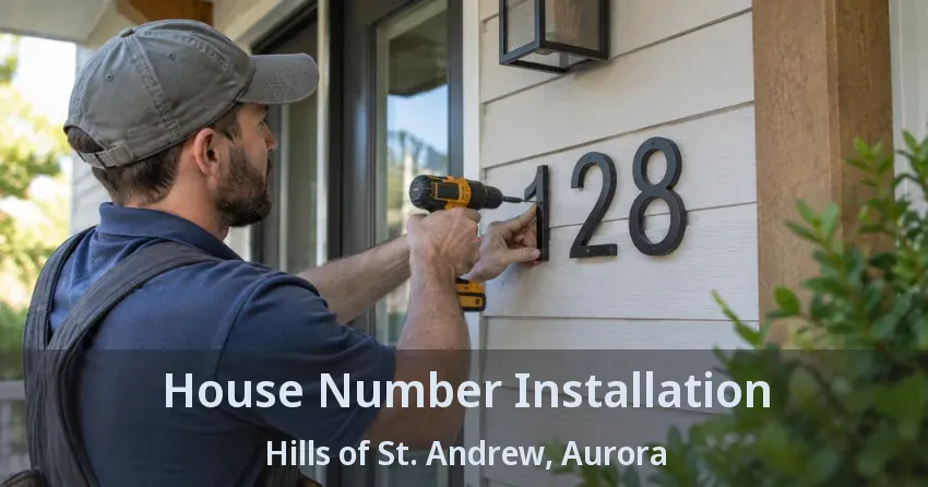 House Number Installation Hills of St. Andrew, Aurora - ON