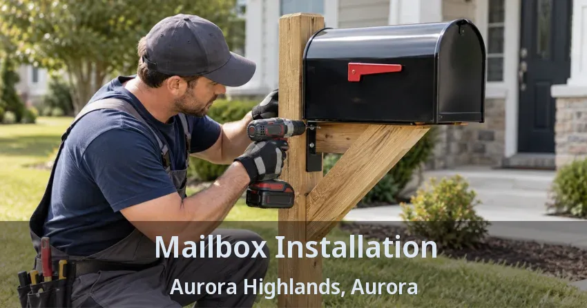 Mailbox Installation Aurora Highlands, Aurora - ON