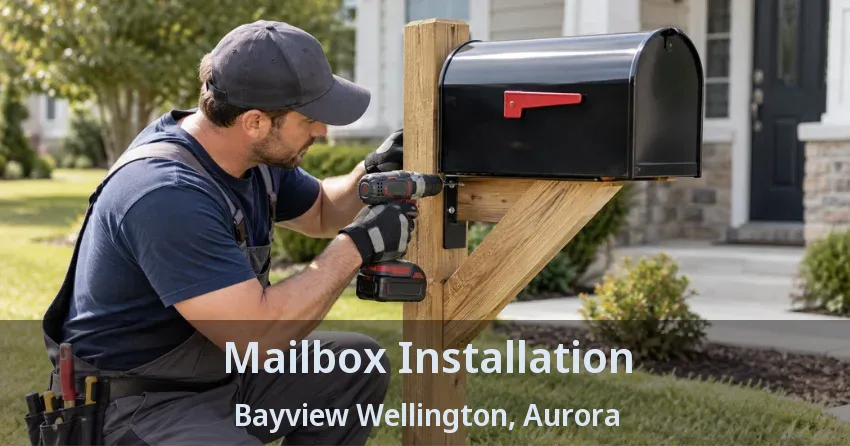 Mailbox Installation Bayview Wellington, Aurora - ON