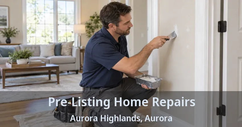 Pre-Listing Home Repairs Aurora Highlands, Aurora - ON