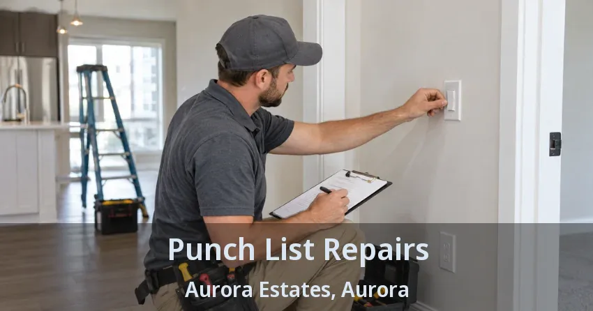 Punch List Repairs Aurora Estates, Aurora - ON