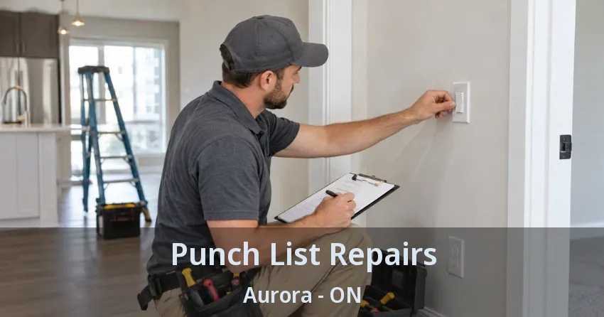 Punch List Repairs Aurora - ON