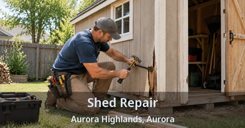 Shed Repair Aurora Highlands, Aurora - ON