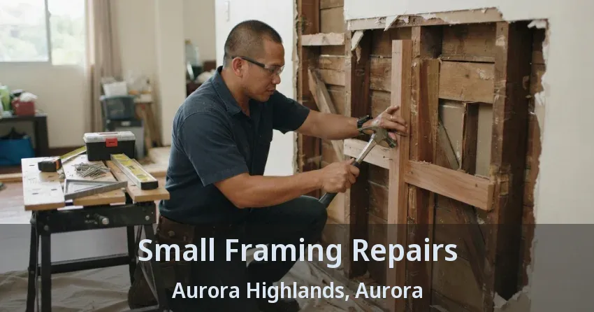 Small Framing Repairs Aurora Highlands, Aurora - ON