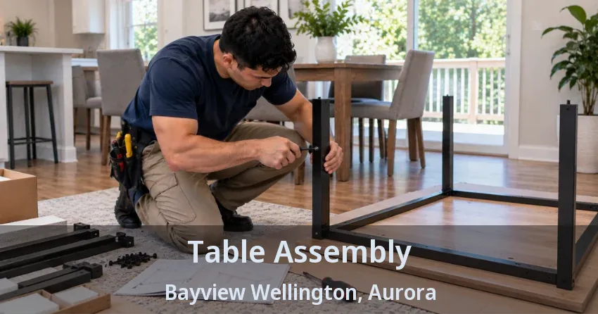 Table Assembly Bayview Wellington, Aurora - ON