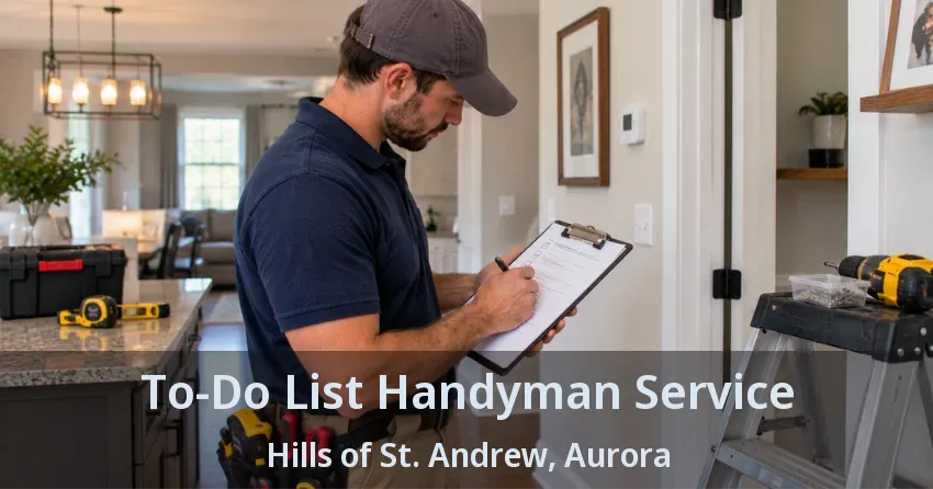 To-Do List Handyman Service Hills of St. Andrew, Aurora - ON