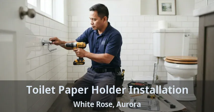 Toilet Paper Holder Installation White Rose, Aurora - ON
