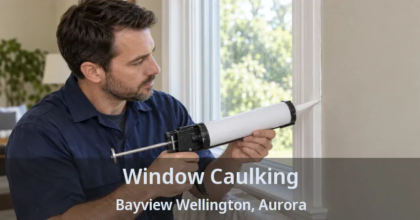 Window Caulking Bayview Wellington, Aurora - ON