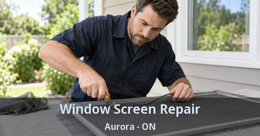 Window Screen Repair Aurora - ON