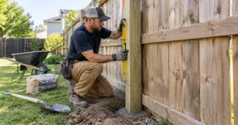 Fence Post Repair