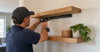 Floating Shelf Installation