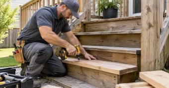 Outdoor Stair Repair